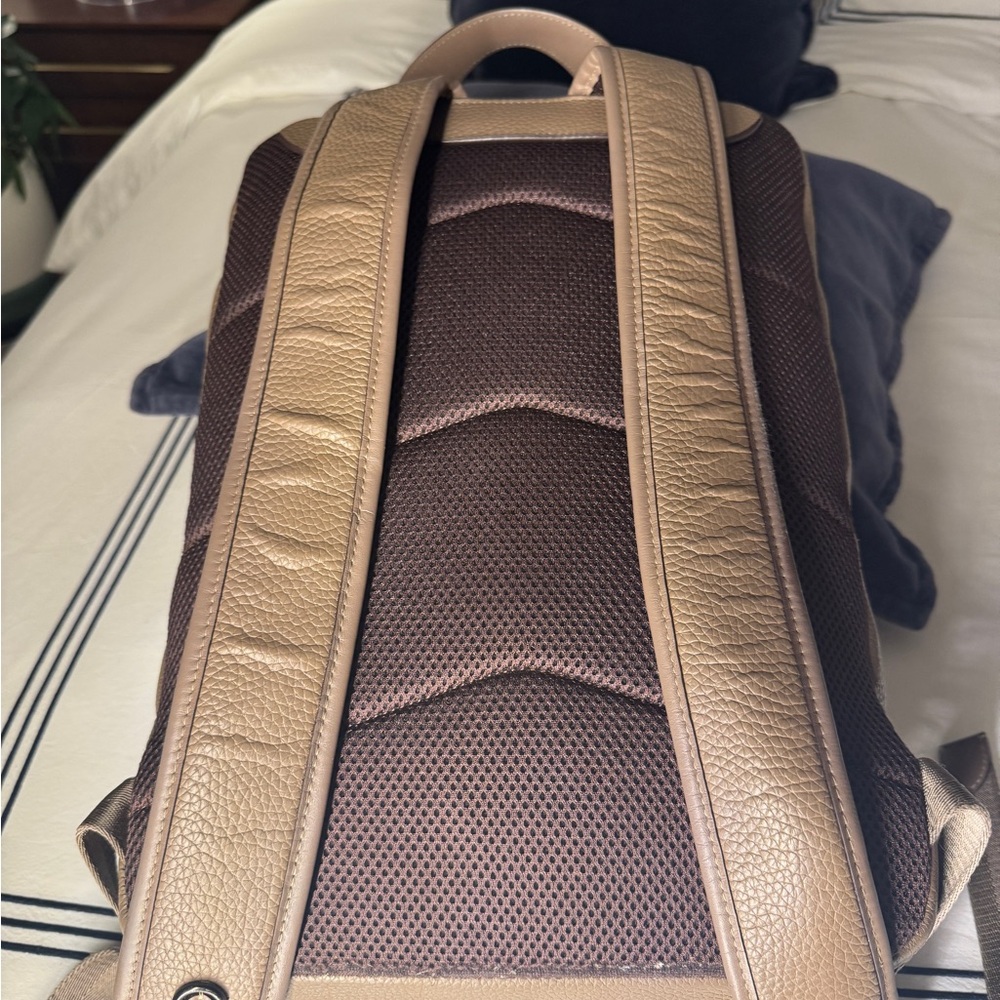 Leather Coach Gotham Backpack in Tan/Stone Color - Picture 5 of 16